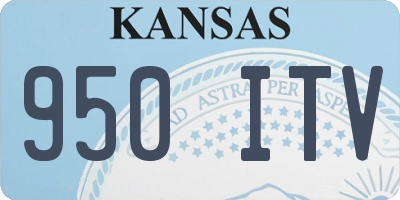 KS license plate 950ITV