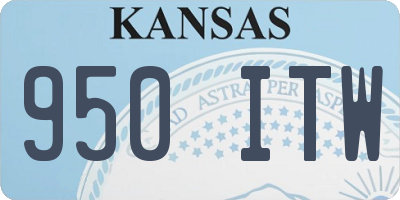 KS license plate 950ITW