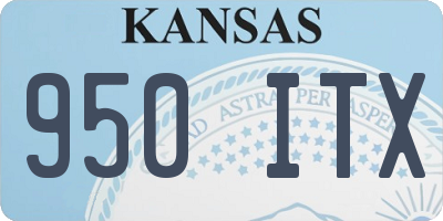 KS license plate 950ITX