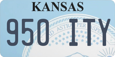 KS license plate 950ITY