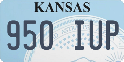 KS license plate 950IUP