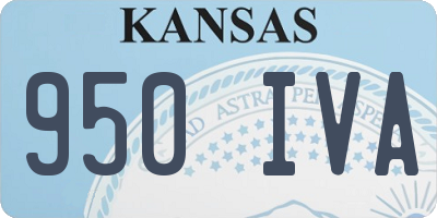 KS license plate 950IVA