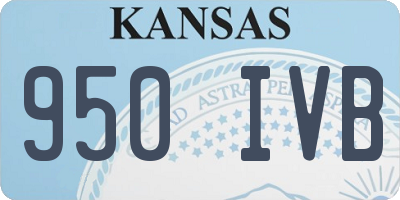 KS license plate 950IVB