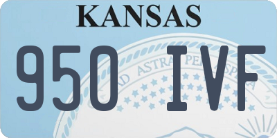 KS license plate 950IVF
