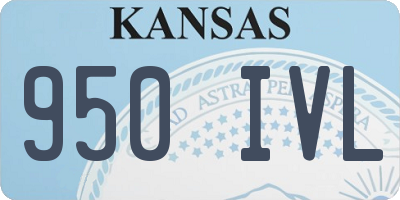 KS license plate 950IVL