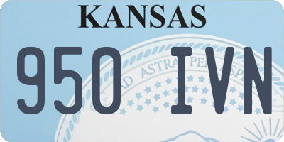 KS license plate 950IVN