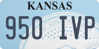 KS license plate 950IVP