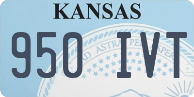KS license plate 950IVT