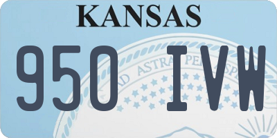 KS license plate 950IVW
