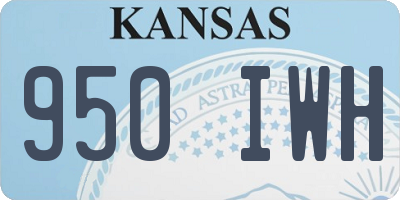 KS license plate 950IWH