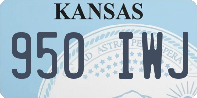 KS license plate 950IWJ