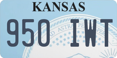 KS license plate 950IWT