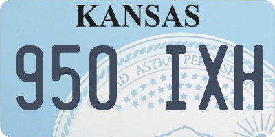 KS license plate 950IXH