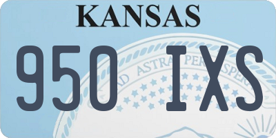 KS license plate 950IXS