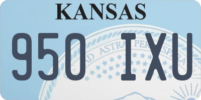 KS license plate 950IXU