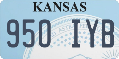 KS license plate 950IYB