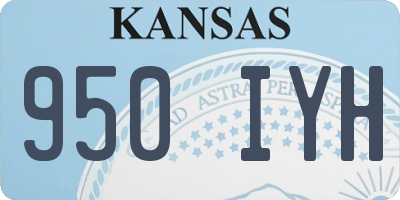KS license plate 950IYH