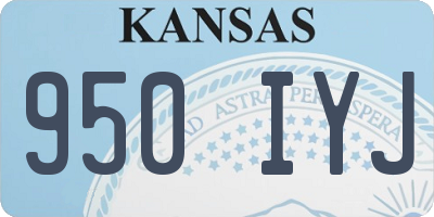 KS license plate 950IYJ