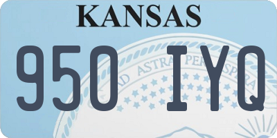 KS license plate 950IYQ