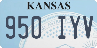 KS license plate 950IYV