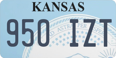KS license plate 950IZT