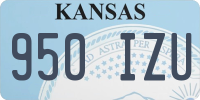 KS license plate 950IZU