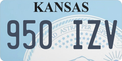 KS license plate 950IZV