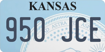 KS license plate 950JCE