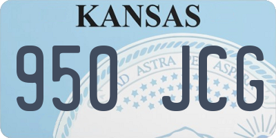 KS license plate 950JCG