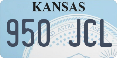 KS license plate 950JCL