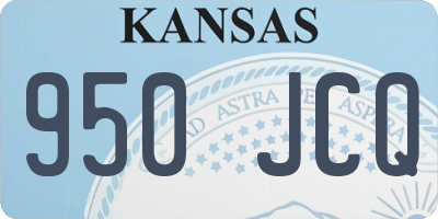 KS license plate 950JCQ