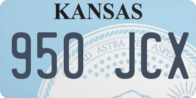 KS license plate 950JCX