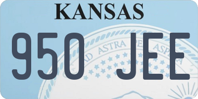 KS license plate 950JEE