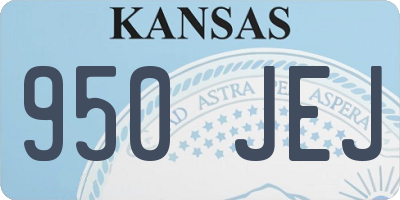 KS license plate 950JEJ