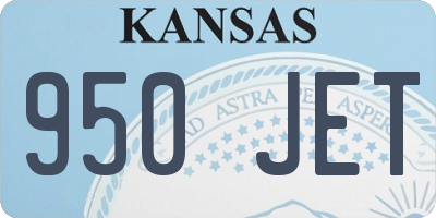 KS license plate 950JET