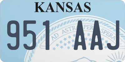 KS license plate 951AAJ