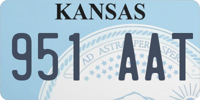 KS license plate 951AAT