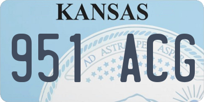 KS license plate 951ACG