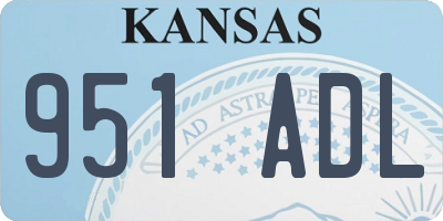KS license plate 951ADL