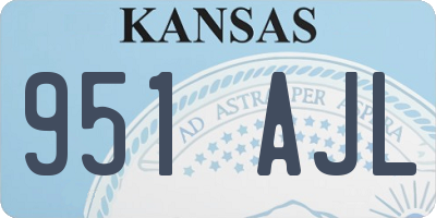 KS license plate 951AJL