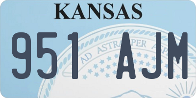 KS license plate 951AJM