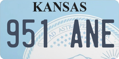 KS license plate 951ANE