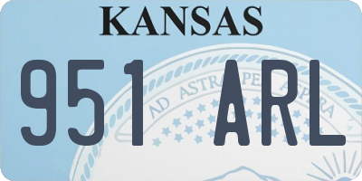 KS license plate 951ARL