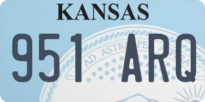 KS license plate 951ARQ