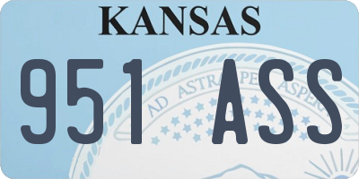 KS license plate 951ASS