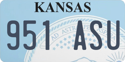 KS license plate 951ASU