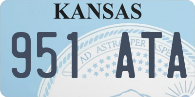 KS license plate 951ATA