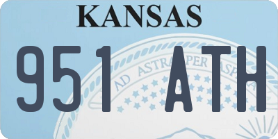 KS license plate 951ATH