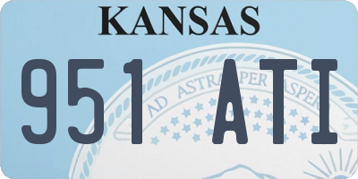 KS license plate 951ATI