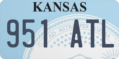 KS license plate 951ATL